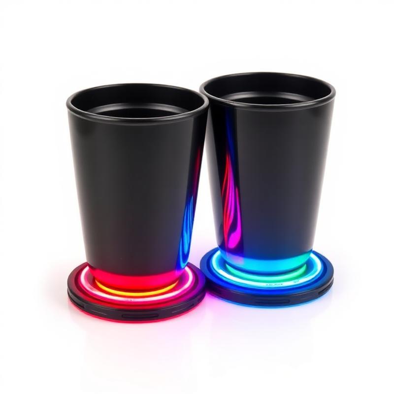 Wireless LED Cup Holder Coasters (Pair)