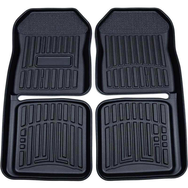 Universal All-Weather Rubber Mats (4 pcs)